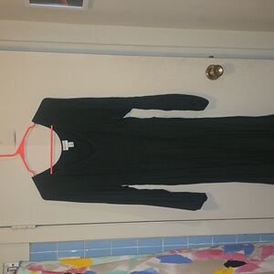 Ava & Viv Dark Green Longsleeve Women's Maxi Dress